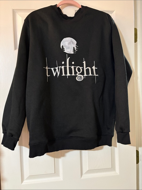 Disailug Sweaters - Twilight Logo Black Crewneck Sweatshirt 3X